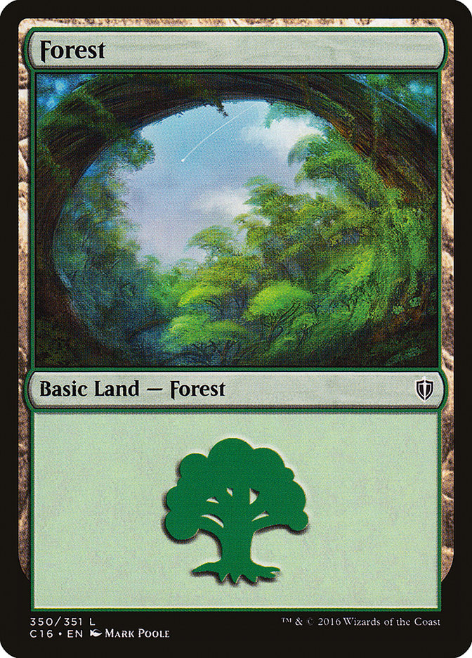 Forest (350) [Commander 2016] MTG Single Magic: The Gathering    | Red Claw Gaming