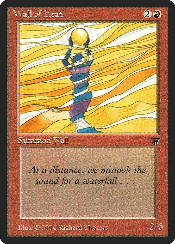 Wall of Heat [Legends] MTG Single Magic: The Gathering    | Red Claw Gaming