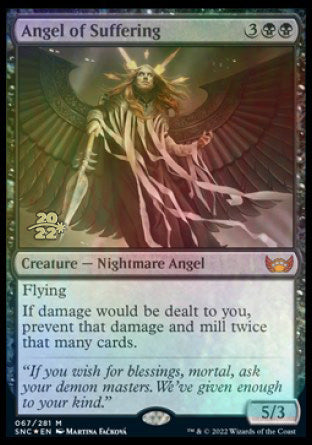 Angel of Suffering [Streets of New Capenna Prerelease Promos] MTG Single Magic: The Gathering    | Red Claw Gaming