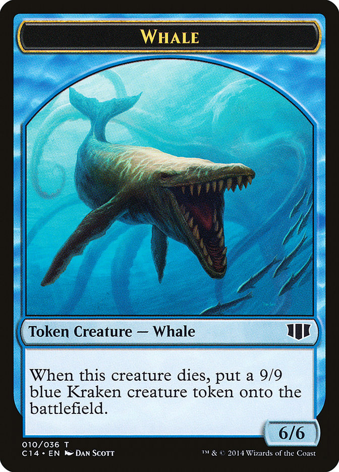 Whale // Zombie (011/036) Double-Sided Token [Commander 2014 Tokens] MTG Single Magic: The Gathering    | Red Claw Gaming