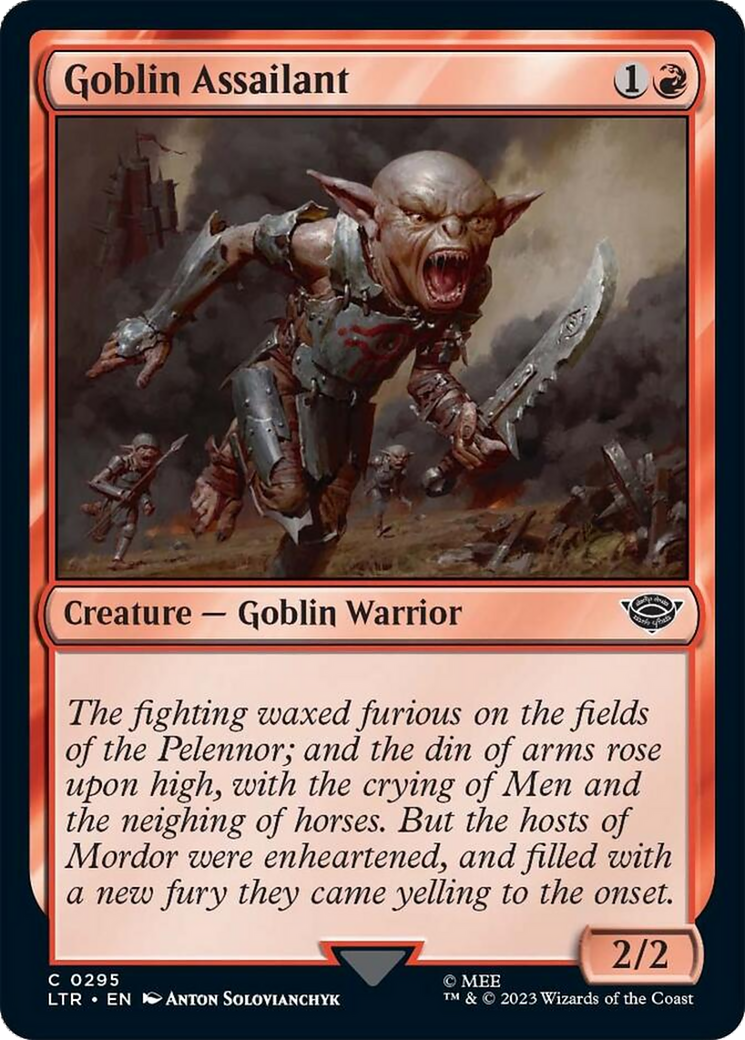 Goblin Assailant [The Lord of the Rings: Tales of Middle-Earth] MTG Single Magic: The Gathering    | Red Claw Gaming