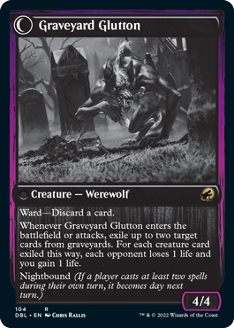 Graveyard Trespasser // Graveyard Glutton [Innistrad: Double Feature] MTG Single Magic: The Gathering    | Red Claw Gaming