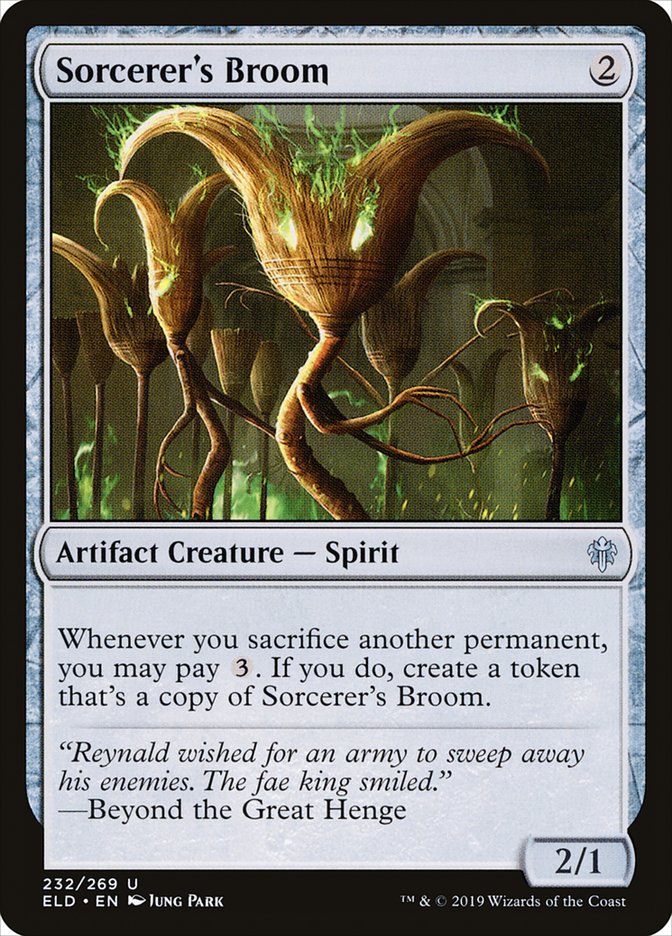 Sorcerer's Broom [Throne of Eldraine] MTG Single Magic: The Gathering    | Red Claw Gaming