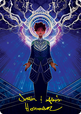 Brainstorm Art Card (Gold-Stamped Signature) [Strixhaven: School of Mages Art Series] MTG Single Magic: The Gathering    | Red Claw Gaming