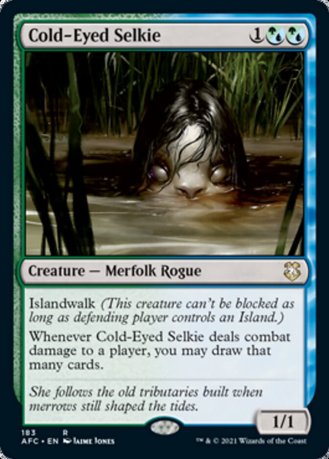 Cold-Eyed Selkie [Dungeons & Dragons: Adventures in the Forgotten Realms Commander] MTG Single Magic: The Gathering    | Red Claw Gaming