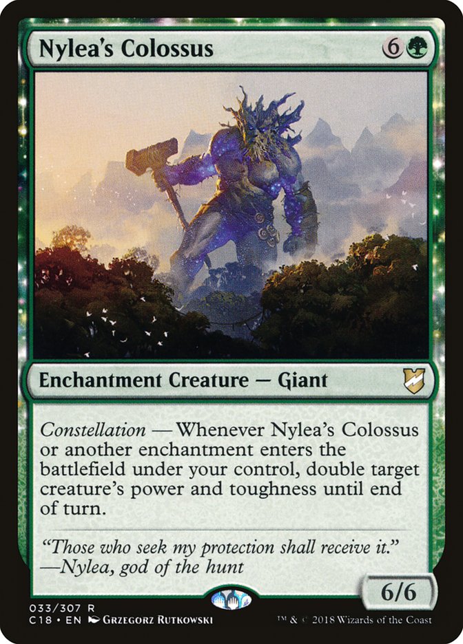 Nylea's Colossus [Commander 2018] MTG Single Magic: The Gathering    | Red Claw Gaming