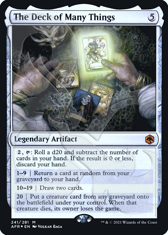 The Deck of Many Things (Ampersand Promo) [Dungeons & Dragons: Adventures in the Forgotten Realms Promos] MTG Single Magic: The Gathering    | Red Claw Gaming