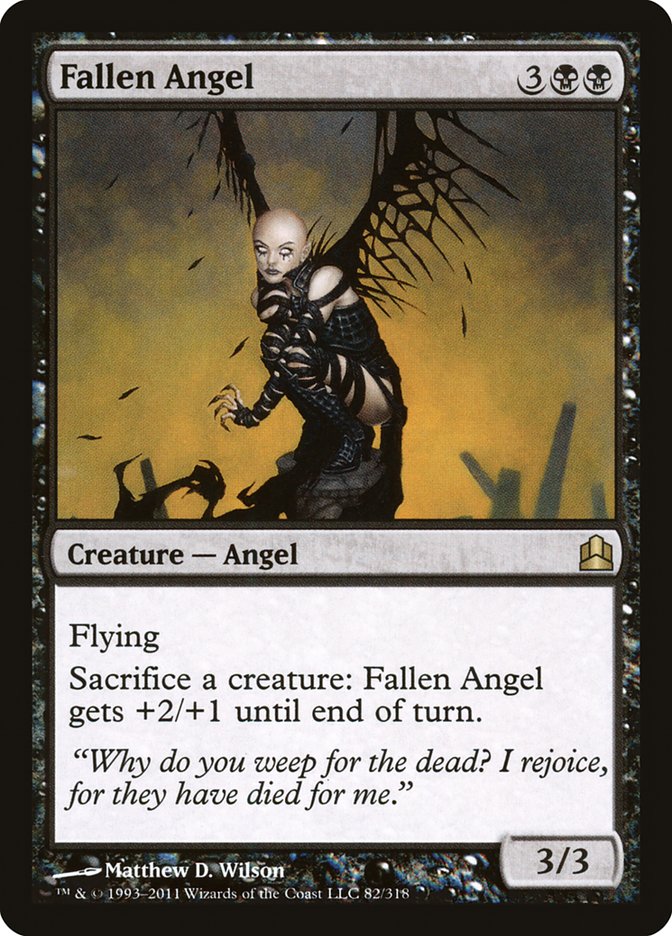 Fallen Angel [Commander 2011] MTG Single Magic: The Gathering    | Red Claw Gaming