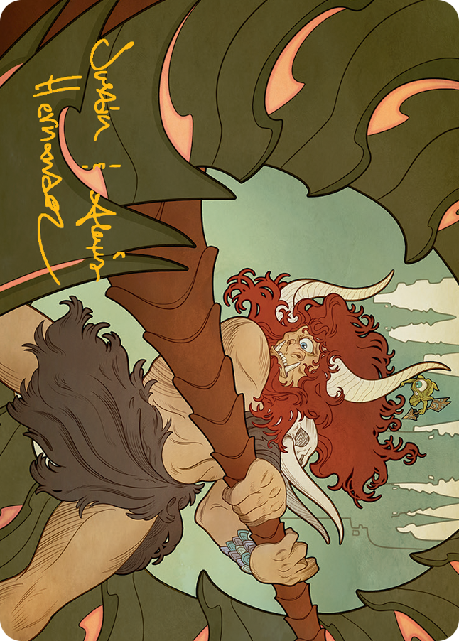 Borborygmos and Fblthp Art Card (57) (Gold-Stamped Signature) [March of the Machine Art Series] MTG Single Magic: The Gathering    | Red Claw Gaming