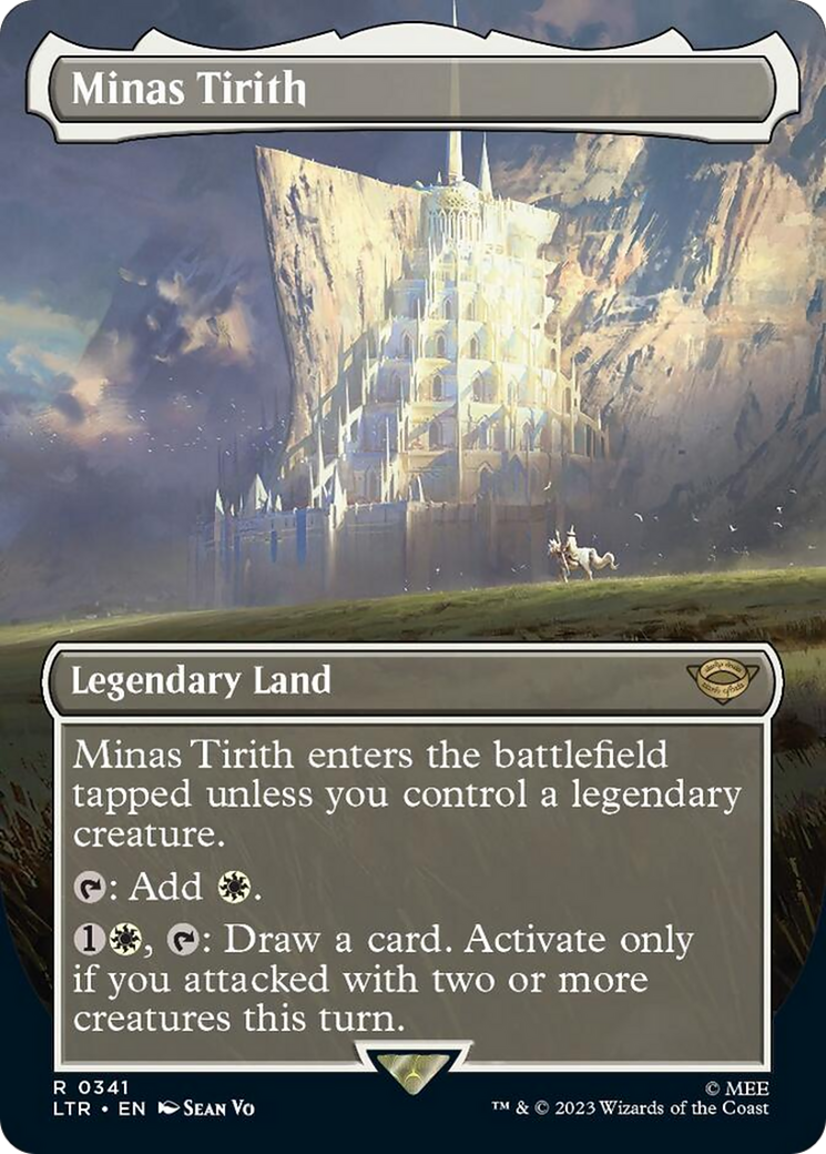 Minas Tirith (Borderless Alternate Art) (341) [The Lord of the Rings: Tales of Middle-Earth] MTG Single Magic: The Gathering    | Red Claw Gaming