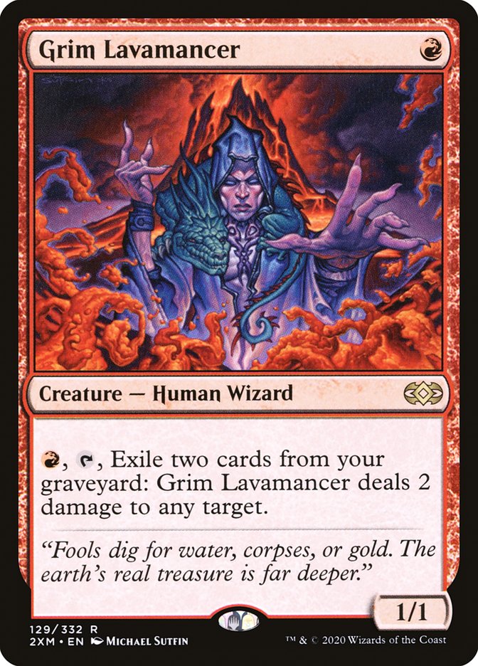 Grim Lavamancer [Double Masters] MTG Single Magic: The Gathering    | Red Claw Gaming
