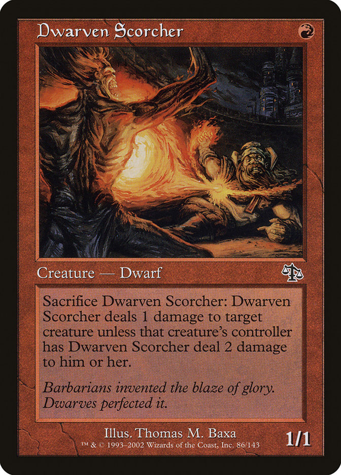 Dwarven Scorcher [Judgment] MTG Single Magic: The Gathering    | Red Claw Gaming