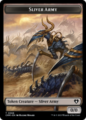 Sliver Army // Sliver Double-Sided Token [Commander Masters Tokens] MTG Single Magic: The Gathering    | Red Claw Gaming