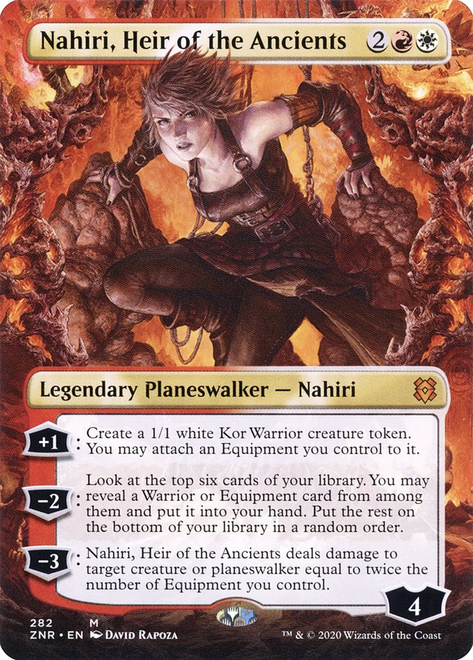 Nahiri, Heir of the Ancients (Borderless) [Zendikar Rising] MTG Single Magic: The Gathering    | Red Claw Gaming