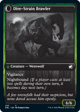 Tireless Hauler // Dire-Strain Brawler [Innistrad: Double Feature] MTG Single Magic: The Gathering    | Red Claw Gaming