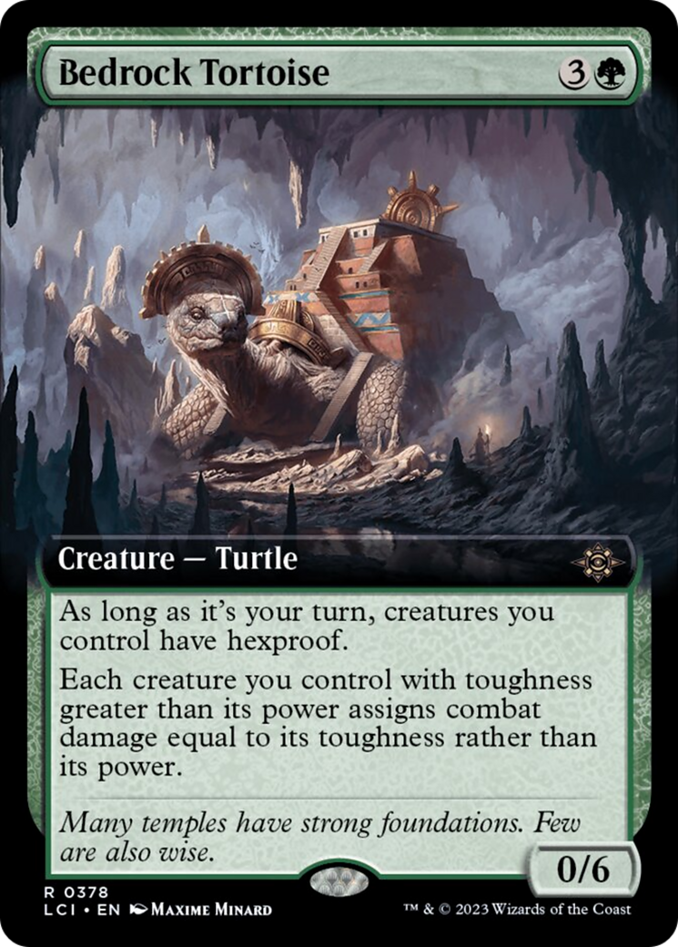 Bedrock Tortoise (Extended Art) [The Lost Caverns of Ixalan] MTG Single Magic: The Gathering    | Red Claw Gaming