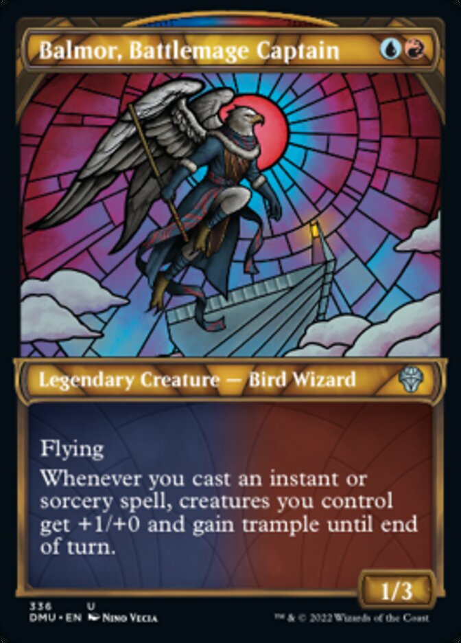 Balmor, Battlemage Captain (Showcase Textured) [Dominaria United] MTG Single Magic: The Gathering    | Red Claw Gaming