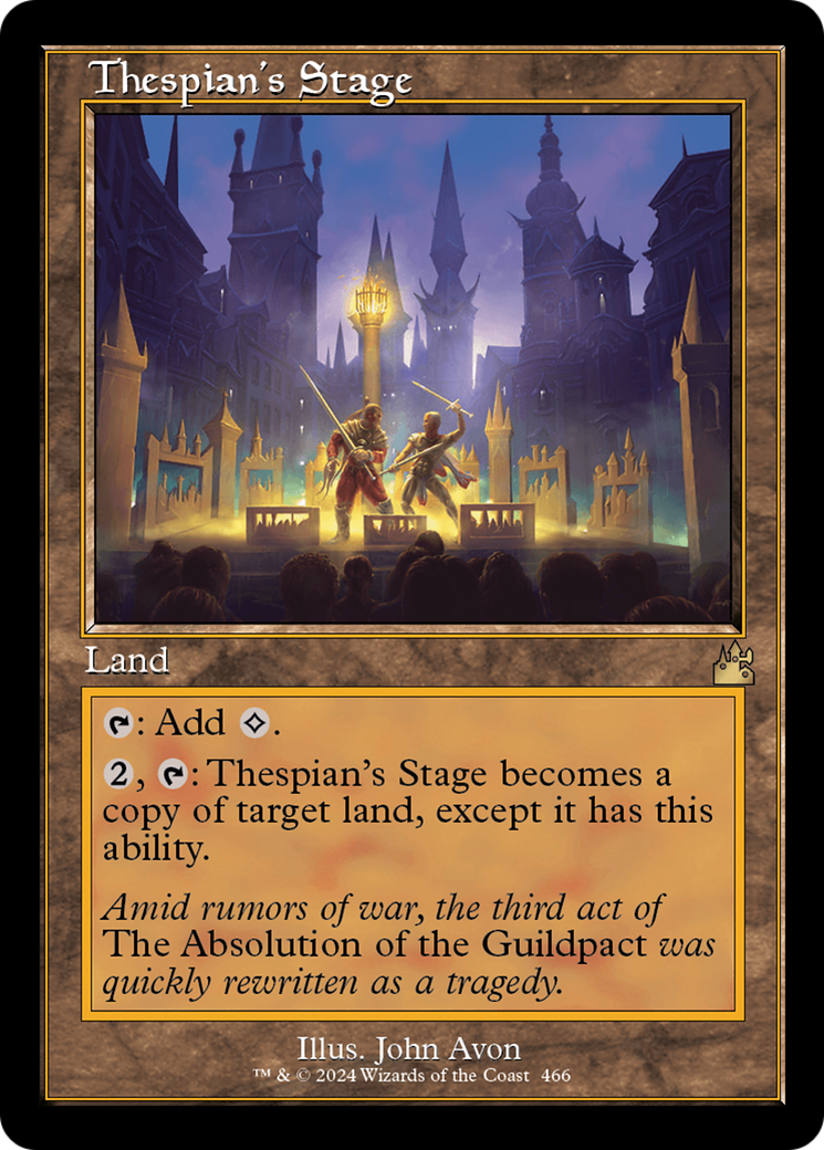 Thespian's Stage (Retro Frame) [Ravnica Remastered] MTG Single Magic: The Gathering    | Red Claw Gaming