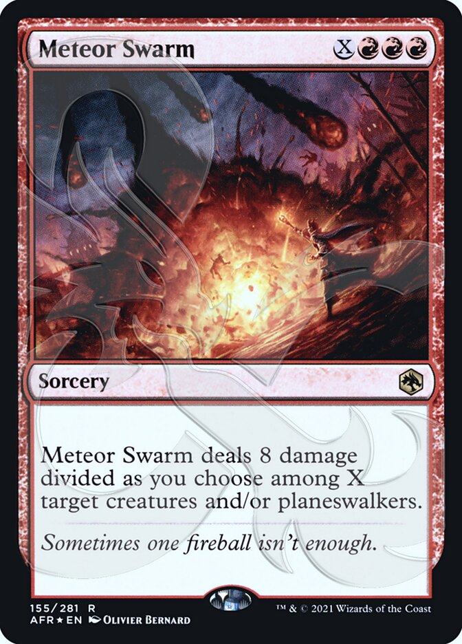 Meteor Swarm (Ampersand Promo) [Dungeons & Dragons: Adventures in the Forgotten Realms Promos] MTG Single Magic: The Gathering    | Red Claw Gaming