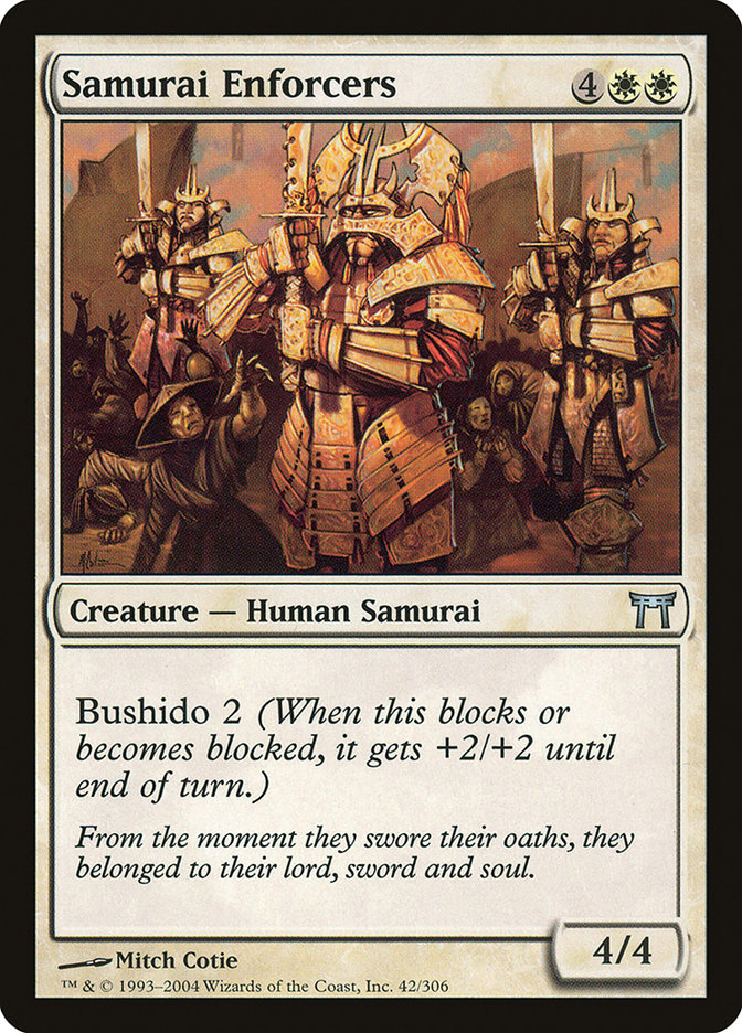 Samurai Enforcers [Champions of Kamigawa] MTG Single Magic: The Gathering    | Red Claw Gaming