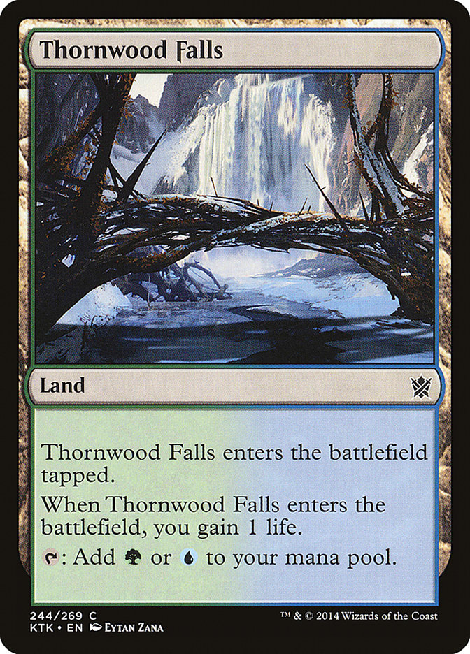 Thornwood Falls [Khans of Tarkir] MTG Single Magic: The Gathering    | Red Claw Gaming