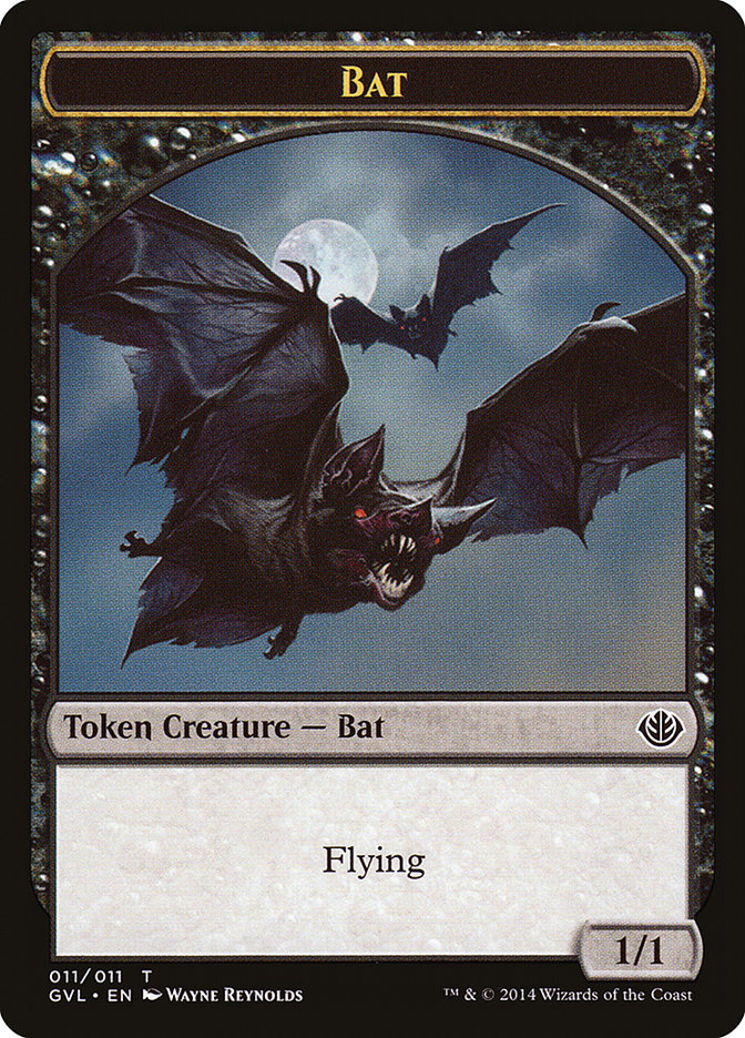 Bat Token (Garruk vs. Liliana) [Duel Decks Anthology Tokens] MTG Single Magic: The Gathering    | Red Claw Gaming