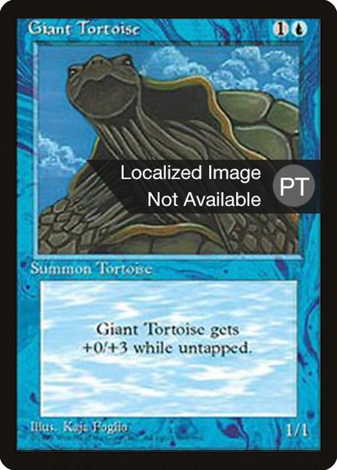 Giant Tortoise [Fourth Edition (Foreign Black Border)] MTG Single Magic: The Gathering    | Red Claw Gaming