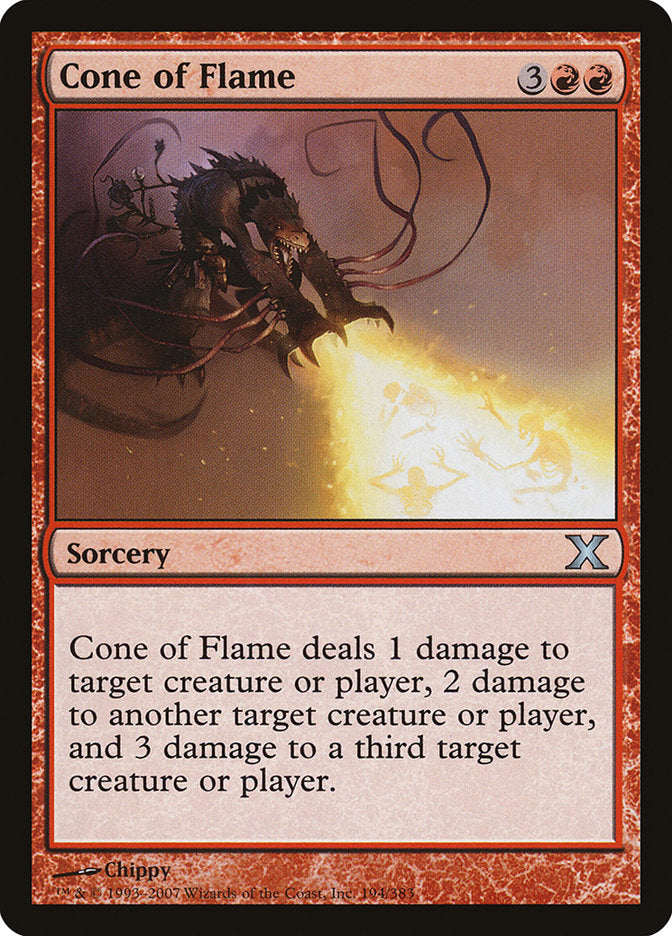 Cone of Flame [Tenth Edition] MTG Single Magic: The Gathering    | Red Claw Gaming