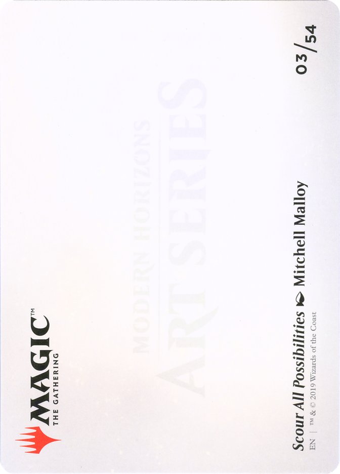 Scour All Possibilities // Scour All Possibilities [Modern Horizons Art Series] MTG Single Magic: The Gathering    | Red Claw Gaming