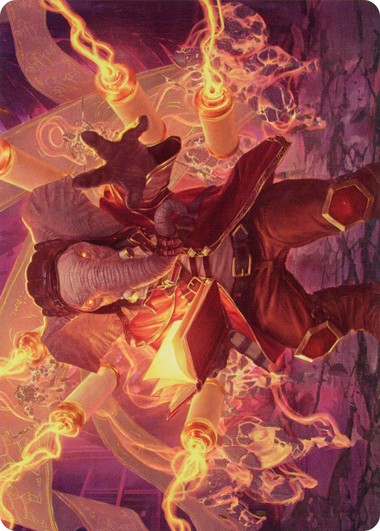 Quintorius, Loremaster Art Card (52) [March of the Machine Art Series] MTG Single Magic: The Gathering    | Red Claw Gaming