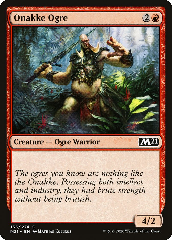 Onakke Ogre [Core Set 2021] MTG Single Magic: The Gathering    | Red Claw Gaming