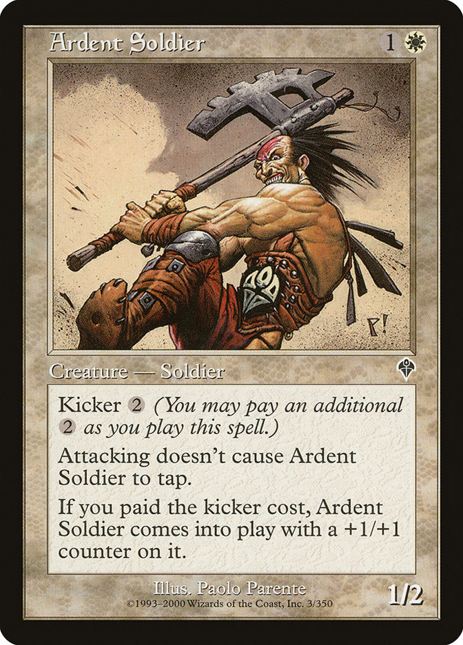 Ardent Soldier [Invasion] MTG Single Magic: The Gathering    | Red Claw Gaming