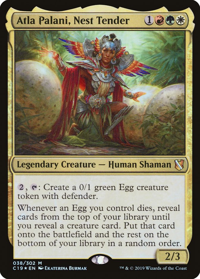 Atla Palani, Nest Tender [Commander 2019] MTG Single Magic: The Gathering    | Red Claw Gaming