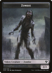 Human Soldier (004) // Zombie Double-Sided Token [Commander 2020 Tokens] MTG Single Magic: The Gathering    | Red Claw Gaming