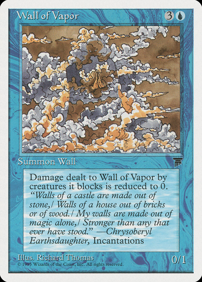 Wall of Vapor [Chronicles] MTG Single Magic: The Gathering    | Red Claw Gaming