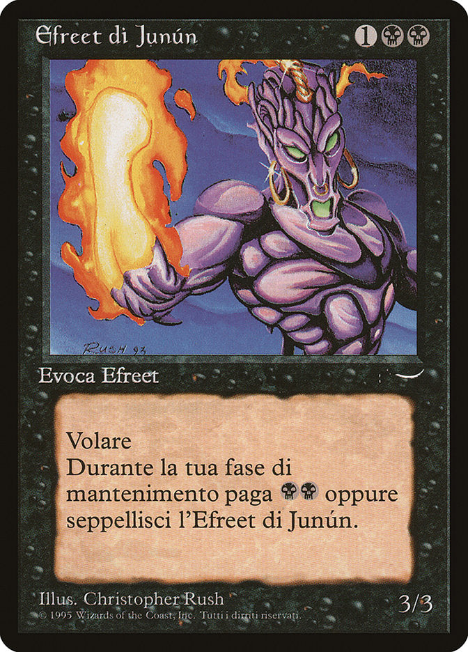 Junun Efreet (Italian) - "Efreet di Junun" [Rinascimento] MTG Single Magic: The Gathering    | Red Claw Gaming