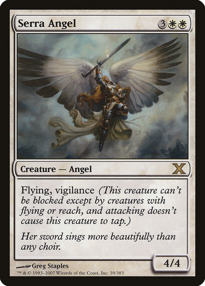 Serra Angel [Tenth Edition] MTG Single Magic: The Gathering    | Red Claw Gaming
