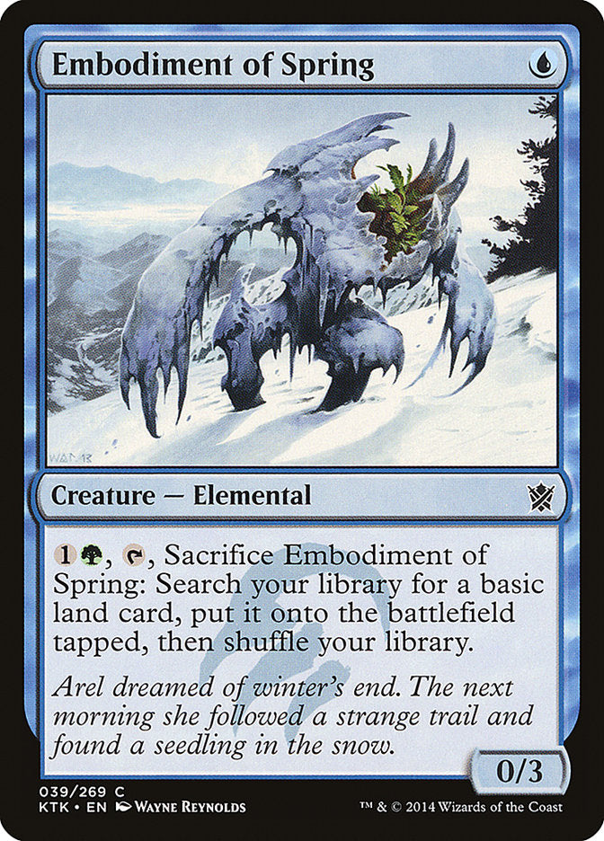 Embodiment of Spring [Khans of Tarkir] MTG Single Magic: The Gathering    | Red Claw Gaming