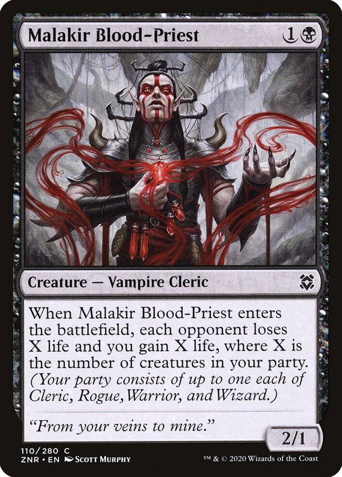 Malakir Blood-Priest [Zendikar Rising] MTG Single Magic: The Gathering    | Red Claw Gaming