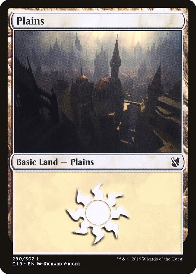 Plains (290) [Commander 2019] MTG Single Magic: The Gathering    | Red Claw Gaming