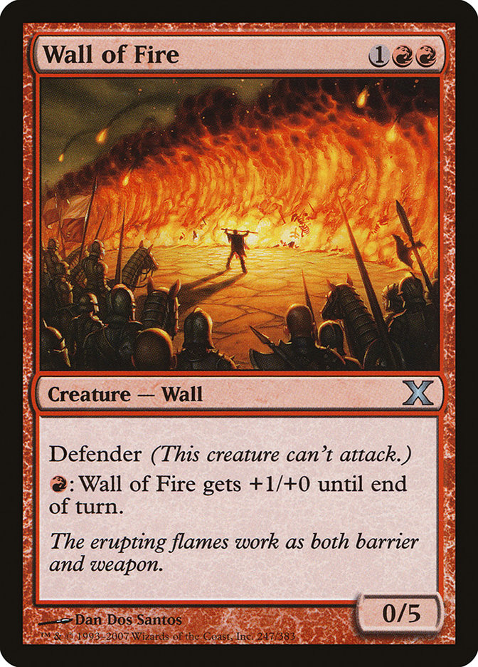 Wall of Fire [Tenth Edition] MTG Single Magic: The Gathering    | Red Claw Gaming