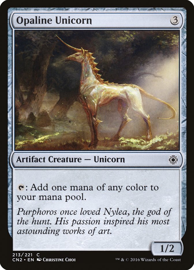 Opaline Unicorn [Conspiracy: Take the Crown] MTG Single Magic: The Gathering    | Red Claw Gaming