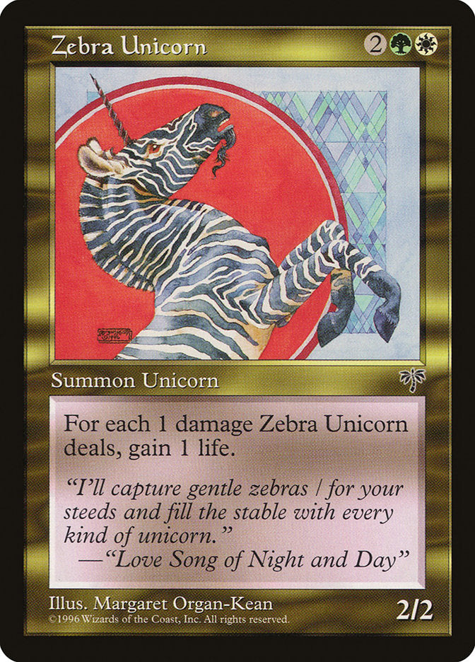 Zebra Unicorn [Mirage] MTG Single Magic: The Gathering    | Red Claw Gaming