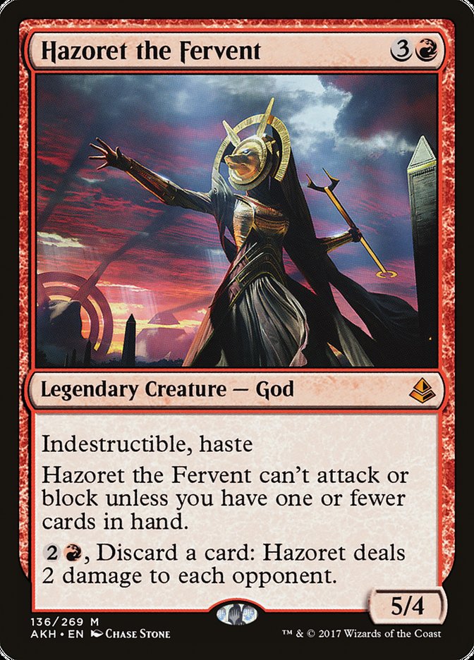 Hazoret the Fervent [Amonkhet] MTG Single Magic: The Gathering    | Red Claw Gaming