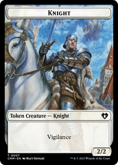 Human Soldier // Knight Double-Sided Token [Commander Masters Tokens] MTG Single Magic: The Gathering    | Red Claw Gaming