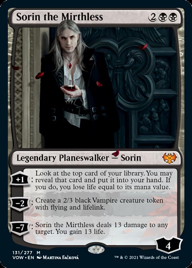 Sorin the Mirthless [Innistrad: Crimson Vow] MTG Single Magic: The Gathering    | Red Claw Gaming