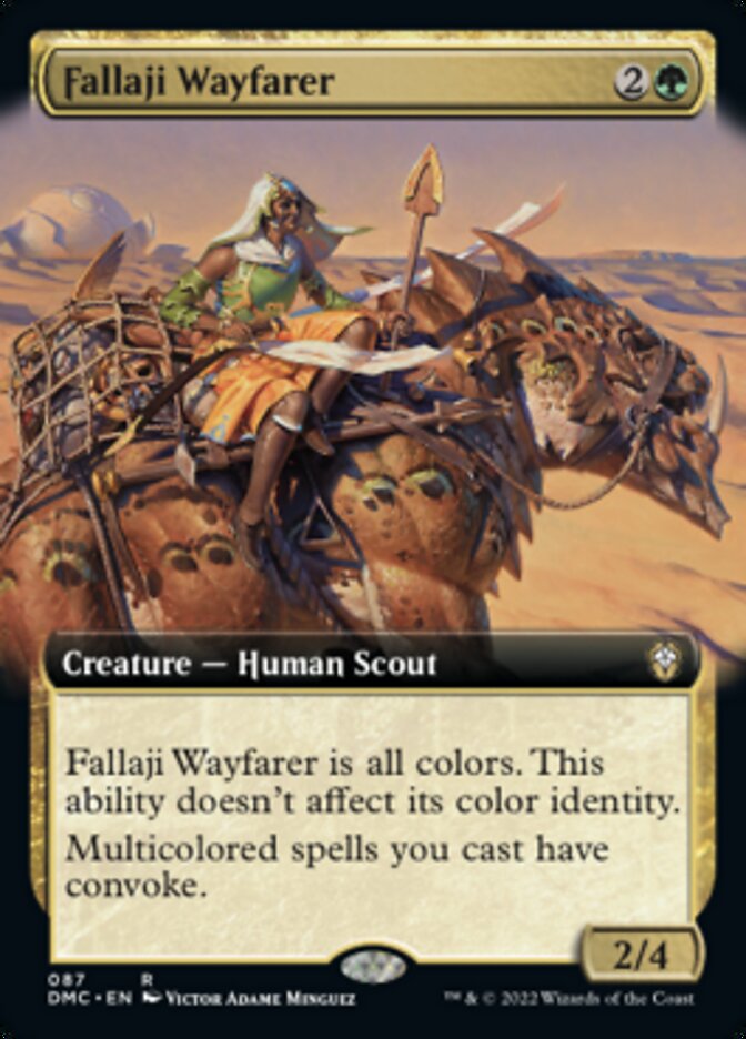 Fallaji Wayfarer (Extended Art) [Dominaria United Commander] MTG Single Magic: The Gathering    | Red Claw Gaming
