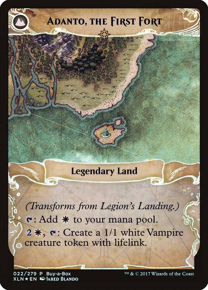 Legion's Landing // Adanto, the First Fort (Buy-A-Box) [Ixalan Treasure Chest] MTG Single Magic: The Gathering    | Red Claw Gaming