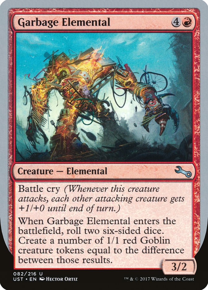 Garbage Elemental (3/2 Creature) [Unstable] MTG Single Magic: The Gathering    | Red Claw Gaming