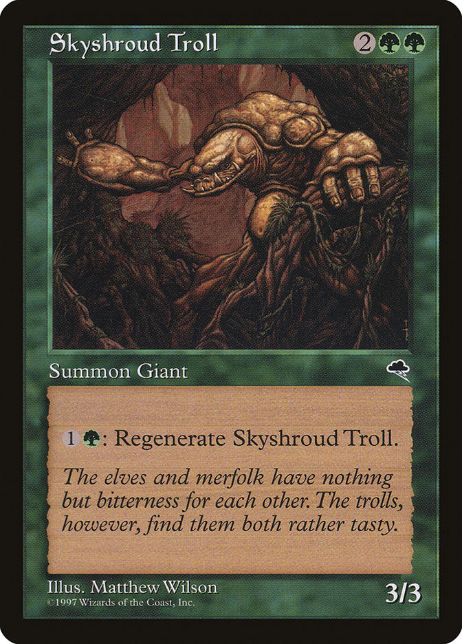 Skyshroud Troll [Tempest] MTG Single Magic: The Gathering    | Red Claw Gaming